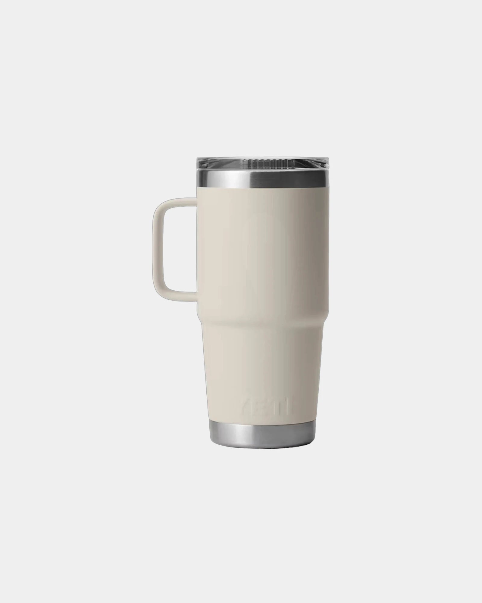 Custom insulated stainless steel YETI 20 oz travel mug - Cape Taupe