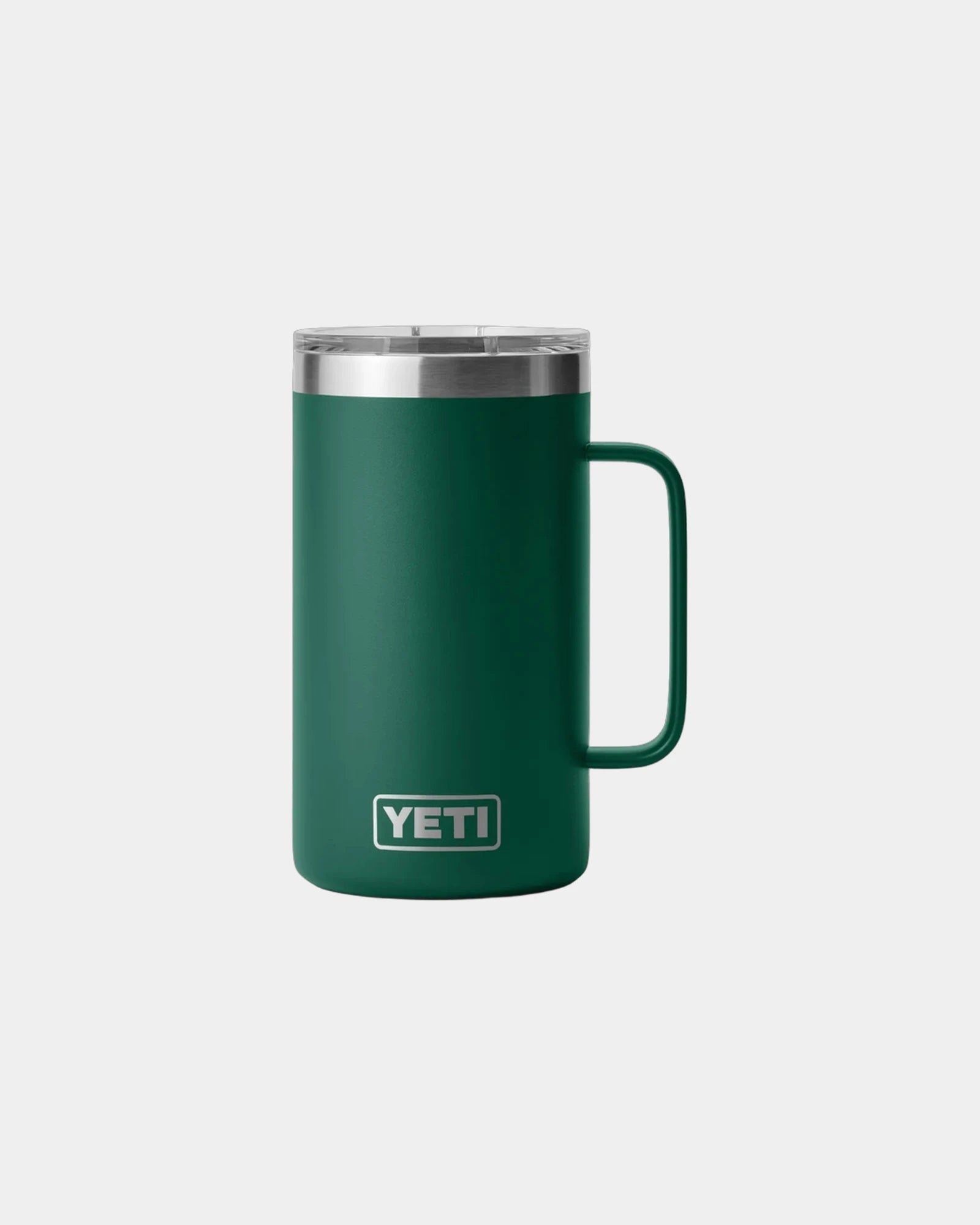Custom insulated YETI Rambler 24 oz travel mug - Black Forest Green