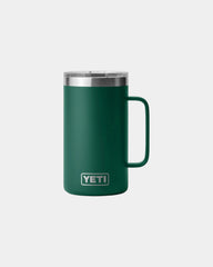 Custom insulated YETI Rambler 24 oz travel mug - Black Forest Green