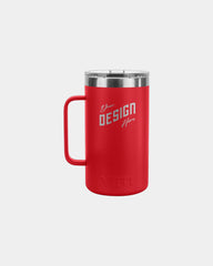 Custom insulated YETI Rambler 24 oz travel mug - Rescue Red