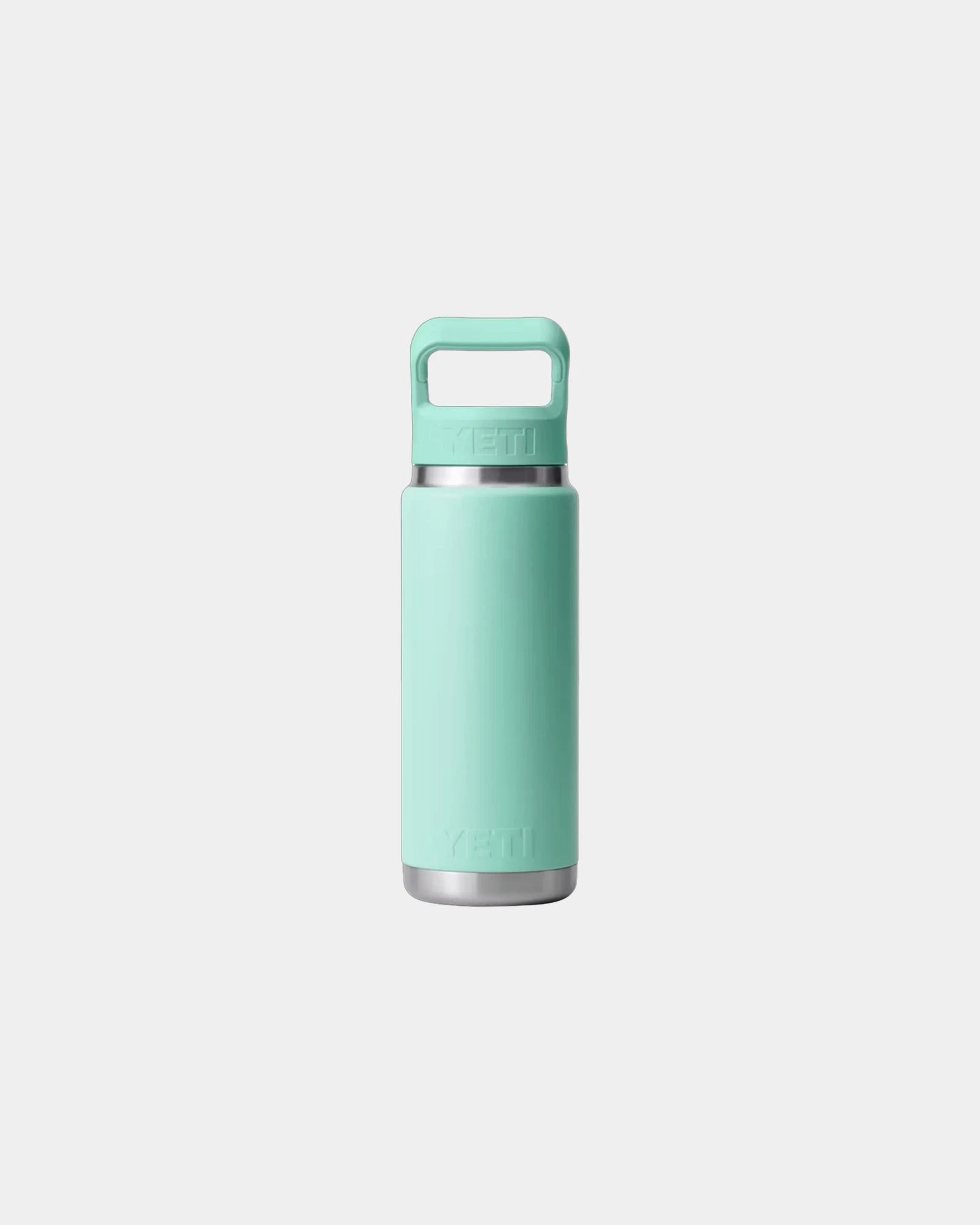 Custom stainless steel YETI Rambler 26 oz water bottle - Seafoam