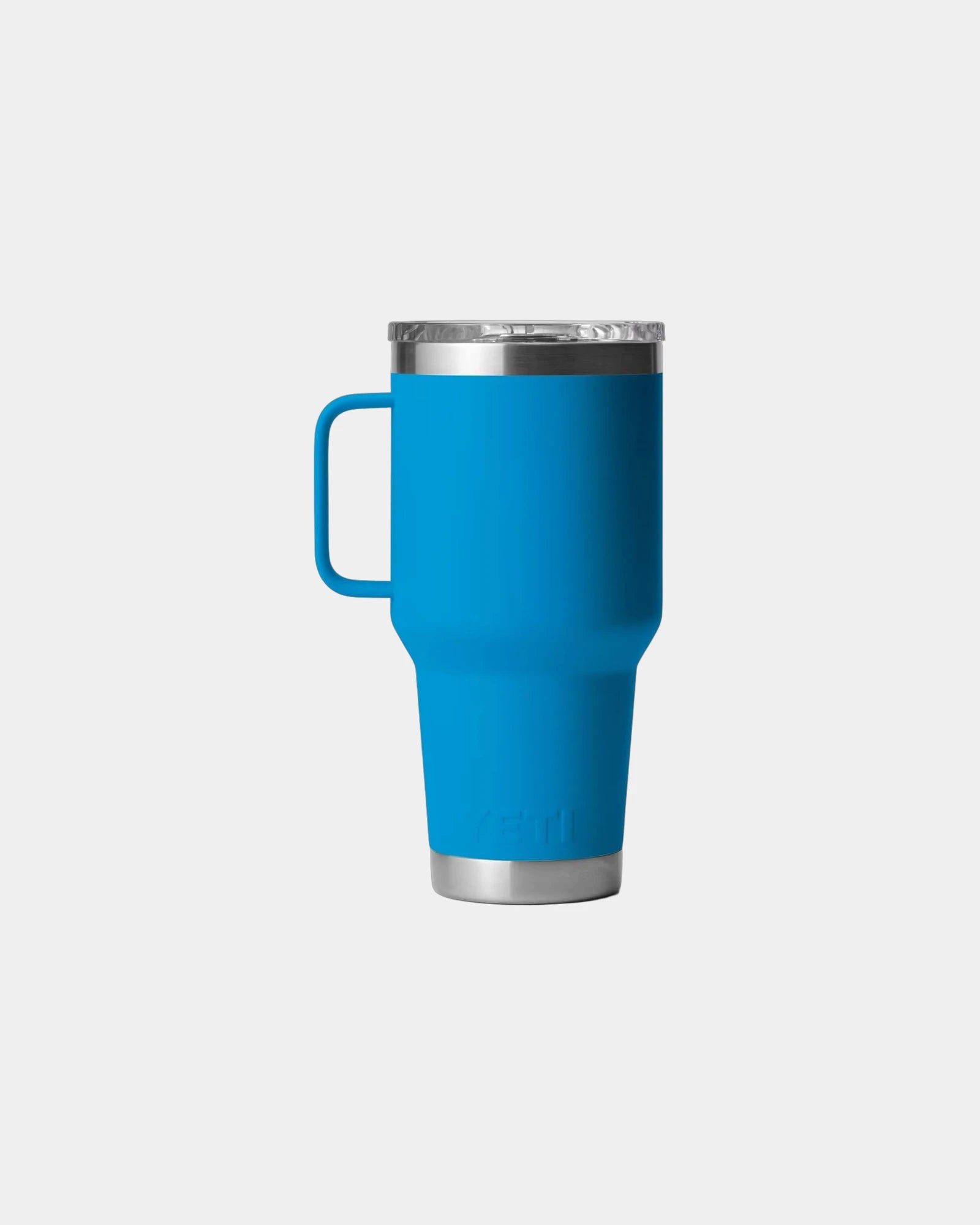 Custom stainless steel Yeti 30-oz insulated travel mug - Big Wave Blue