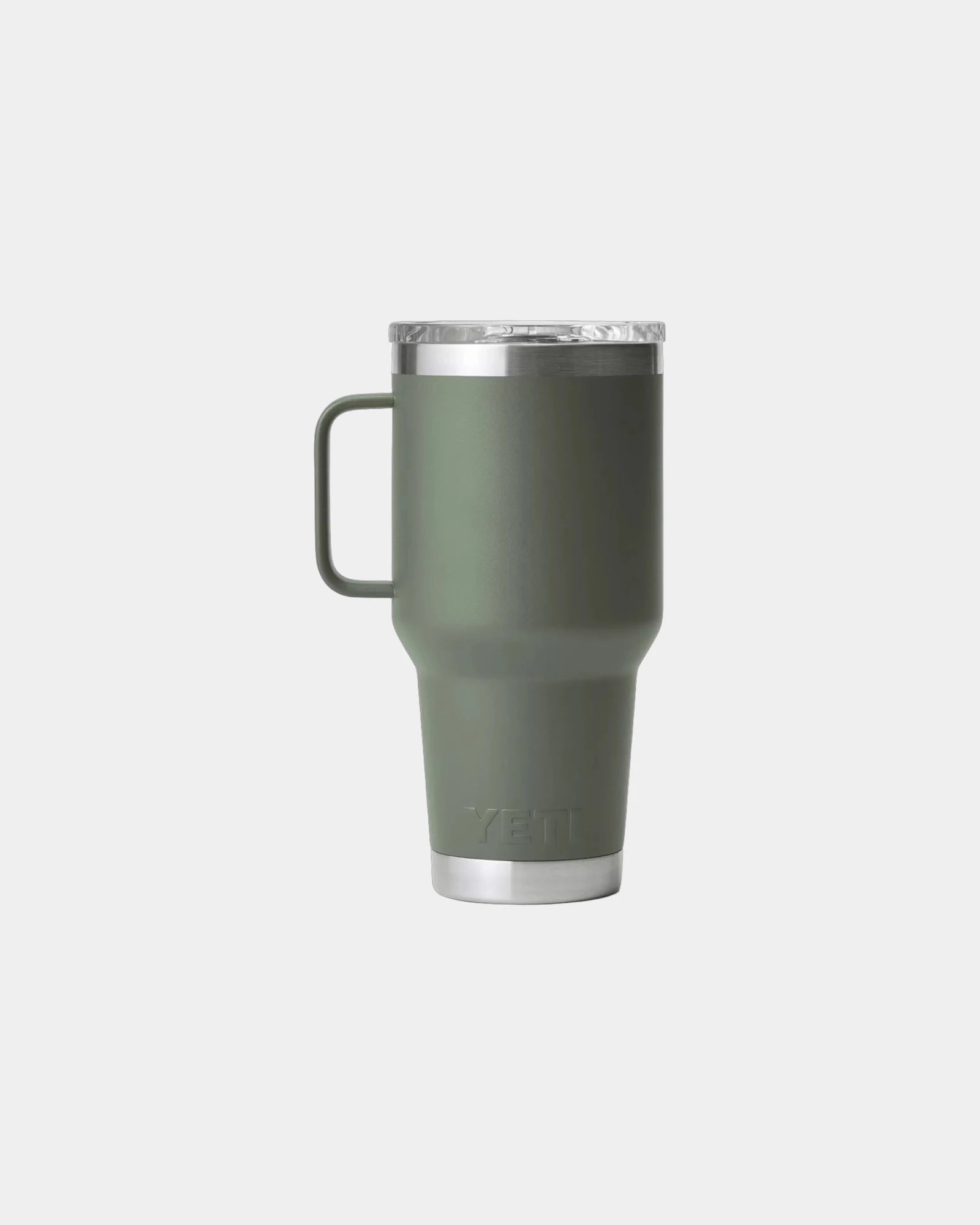 Custom stainless steel Yeti 30-oz insulated travel mug - Camp Green