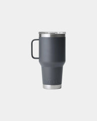 Custom stainless steel Yeti 30-oz insulated travel mug - Charcoal