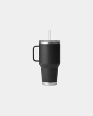 Custom insulated YETI travel mug 35 oz with handle - Black