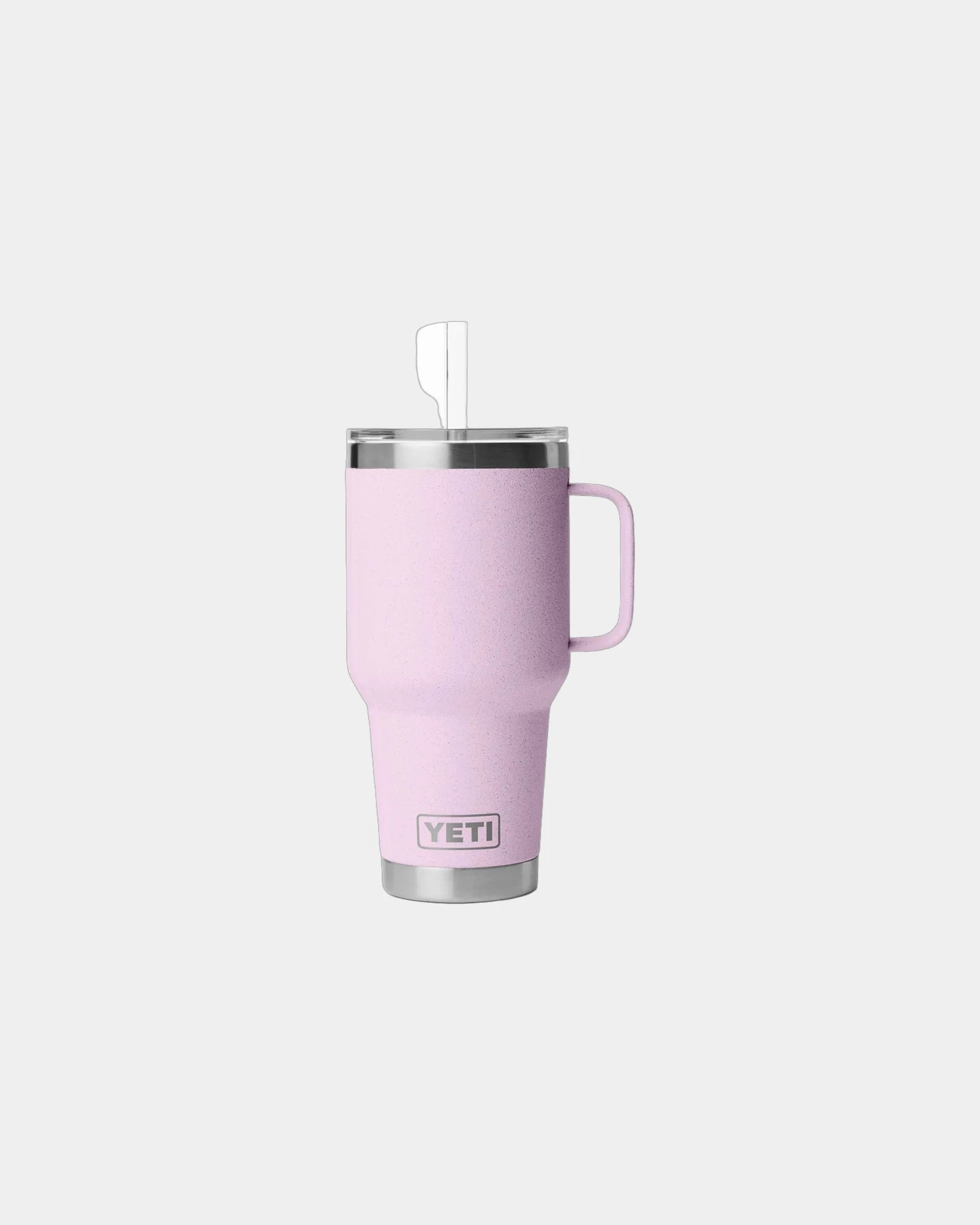 Custom insulated YETI travel mug 35 oz with handle - Cherry Blossom