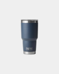 Custom stainless steel Yeti Rambler 30-oz tumbler - Navy Blue