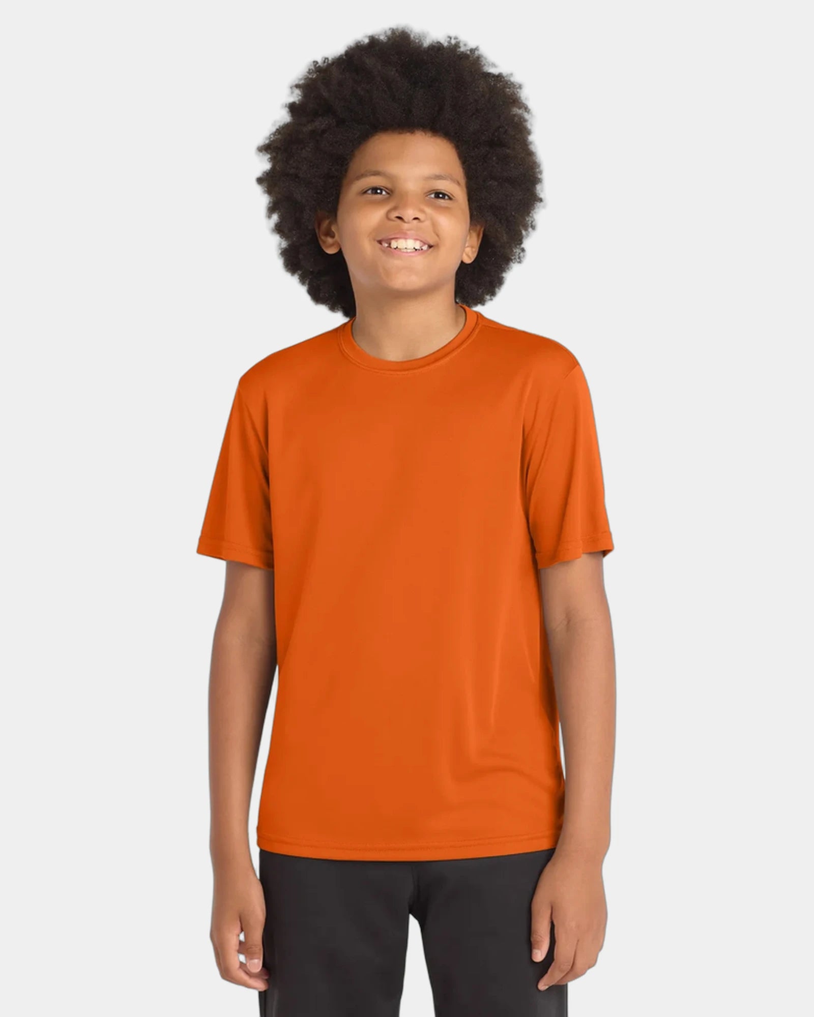 Custom moisture-wicking youth tee Sport-Tek Competitor - Deep Orange